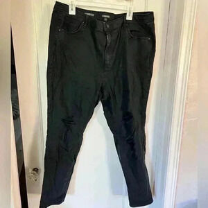 Wild Fable black skinny ripped jeans highest raise size 18w Target pants women‘s